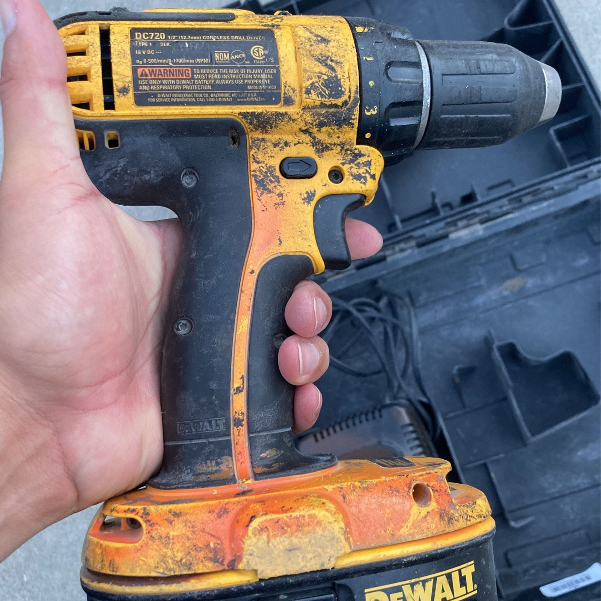 Power Tool Dewalt Dc720 Battery Dewalt Cordless Drill Driver