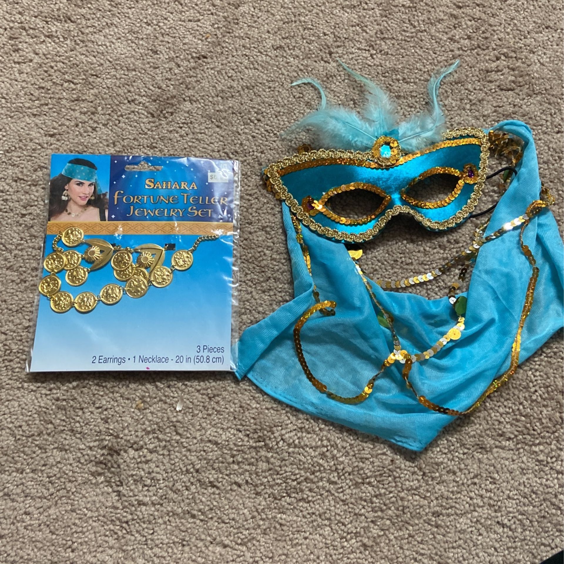 Halloween Costume - Mask & Jewelry Set