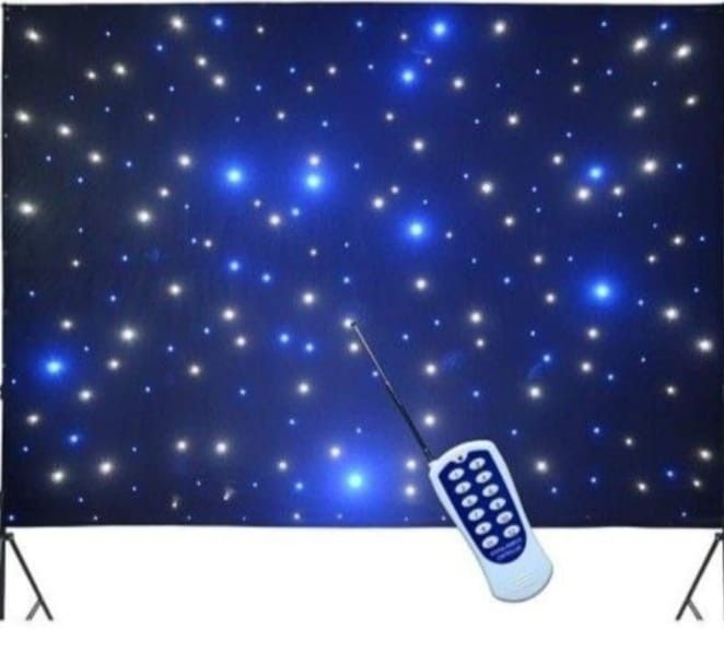 LED BLUE AND WHITE BACKDROP