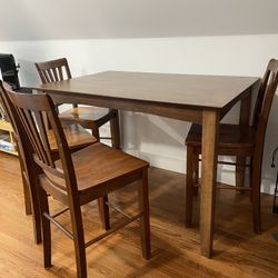 Tall Dining Table Solid Wood