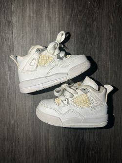 Size 6c - Air Jordan 4 Retro TD 'Pure Money' 308500-100 Toddler/ Kids