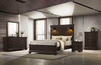 Carter King Bed With LED Lights