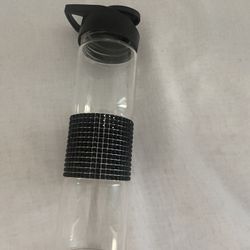 Rare Black Rhinestone Water Bottle Tumbler