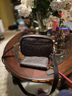 Coach signature black and brown i will take offers