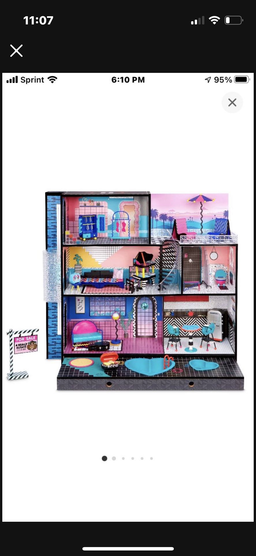 Lol Doll House W/furniture Dolls Baby’s Pets
