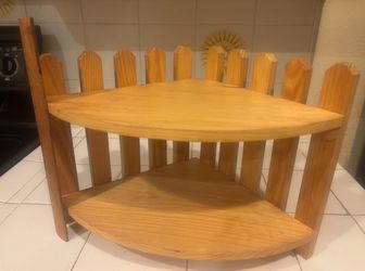 Wood 2 Tier Shelf