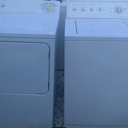 Kenmore Washer And GE Dryer Set White Working Perfectly Fine 