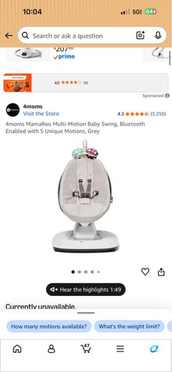 4moms baby swing