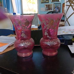 Cranberry Vases