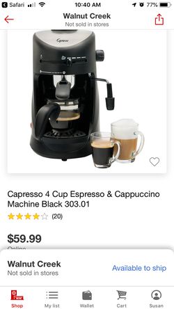 Expresso & coffee maker with frother.