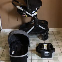 LIKE NEW GRACO MODES NEST TRAVEL SYSTEM STROLLER CAR SEAT AND BASSINET 3 IN 1