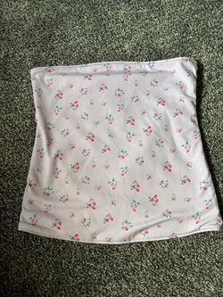 Strawberry Print Bandeau Tube Top