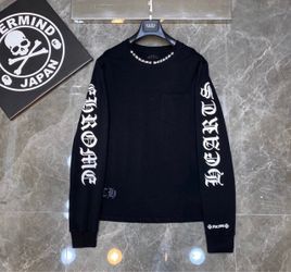 Black & White Long Sleeve Chrome Shirt