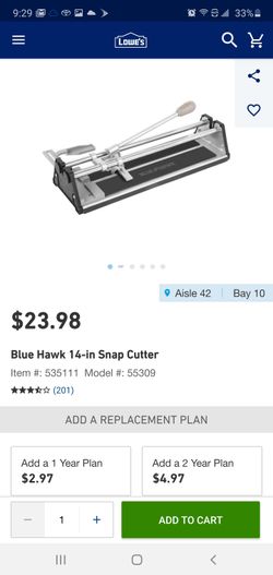 Blue Hawk Snap Cutter