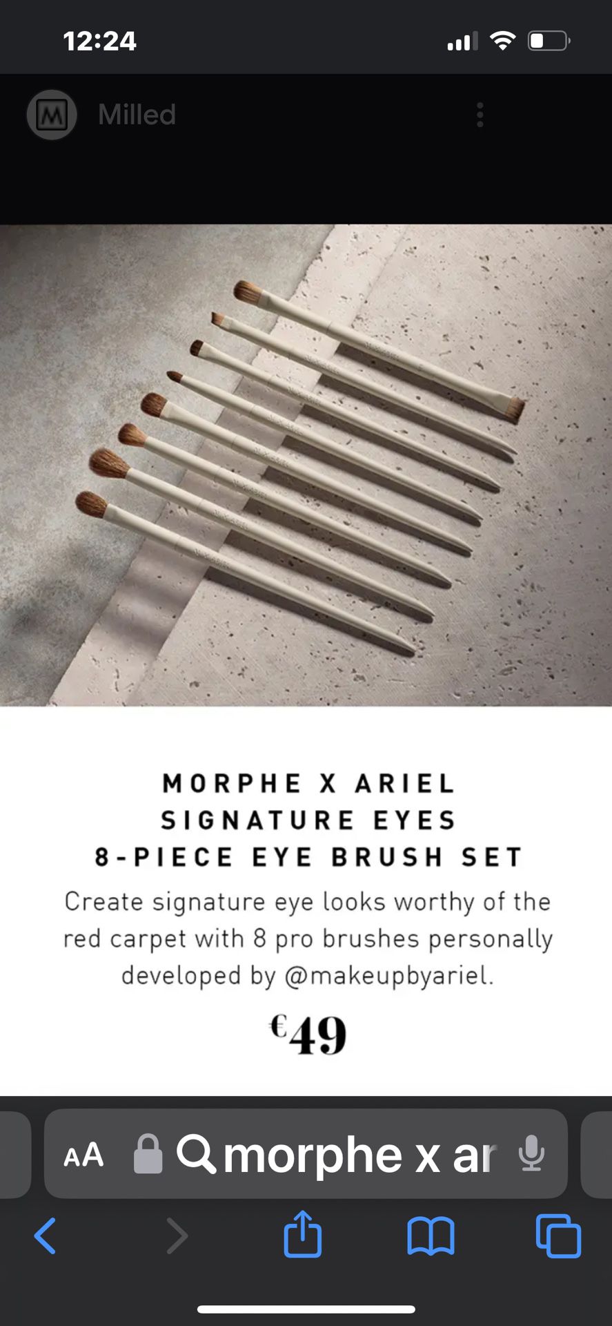 Morphe X Ariel Eye Brush Collection 