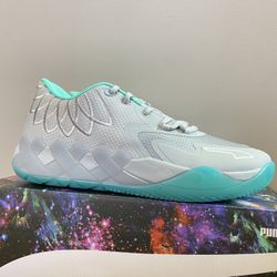 Puma MB.01 Low UFO Aqua Green Lamelo Ball 377675-02 Men’s Size 10.5 Brand New