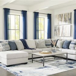 Lowder Stone 4-Piece RAF Large Sectional ( sectional couch sofa loveseat recliner options