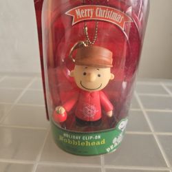 Vintage Forever Fun Peanuts Charlie Brown Clip-On Bobblehead 