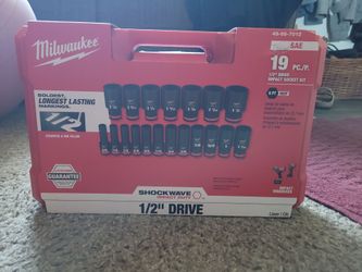Milwaukee Never Used Impact Socket Kit