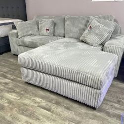 OVERSIZED 2 PIECE COMFY FLUFFY SECTIONAL