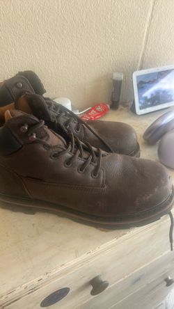 Brown Leather Work Boots