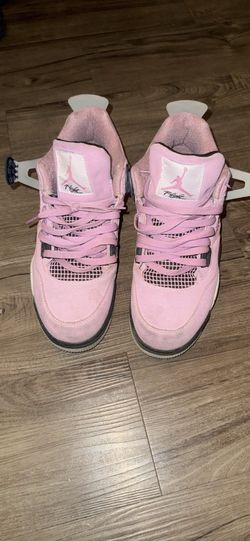 pink suede jordan 4
