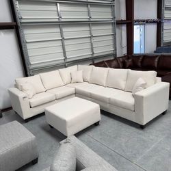 Sectional with Double Sided Cushions