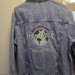 New Hard Rock Cafe Hollywood Medium Denim Jacket