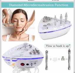 Diamond Microdermabrasion Machine with Spray Gun, Yofuly 65-68cmHg Suction Power Professional Diamond Facial Machine Water Spray Exfoliation Dermabras