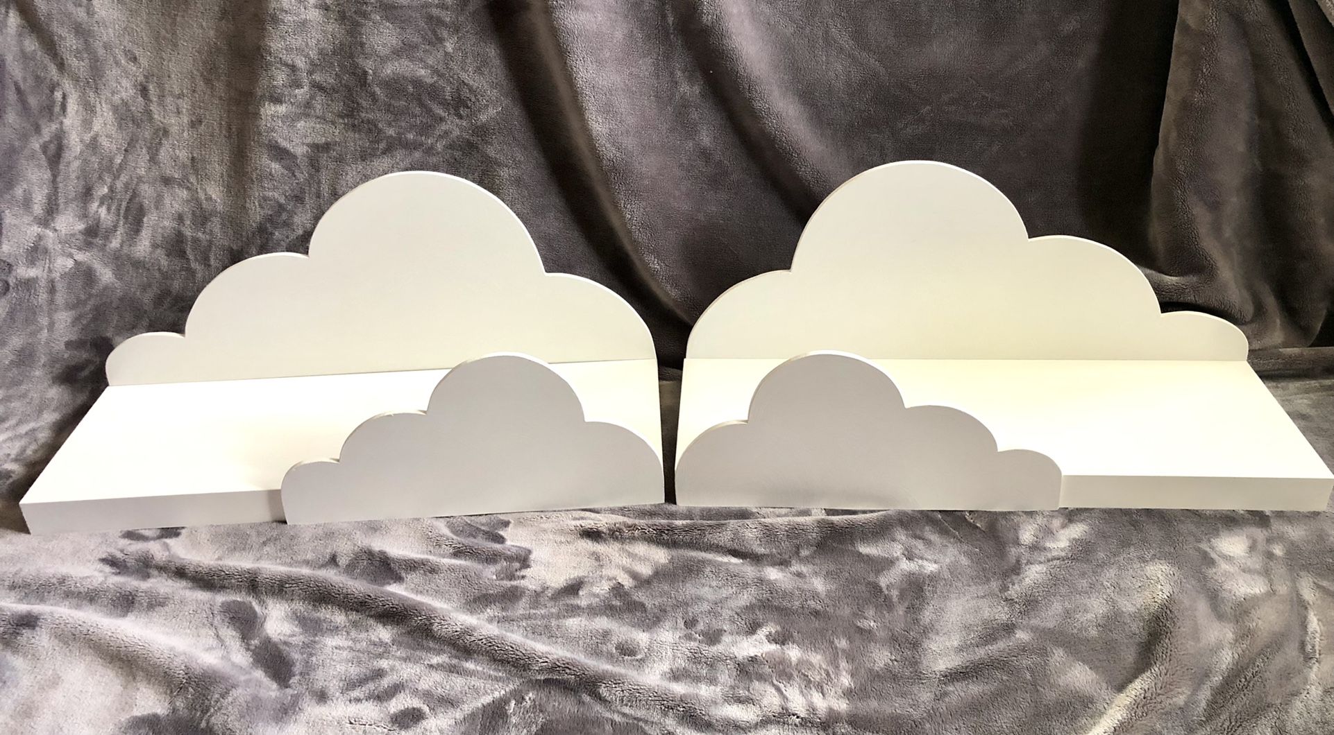 2X Custom Made Wood Cloud ☁️ Shelves Cloud ☁️ $40 EACH