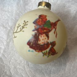 Antique Mercury Glass Xmas Bulb