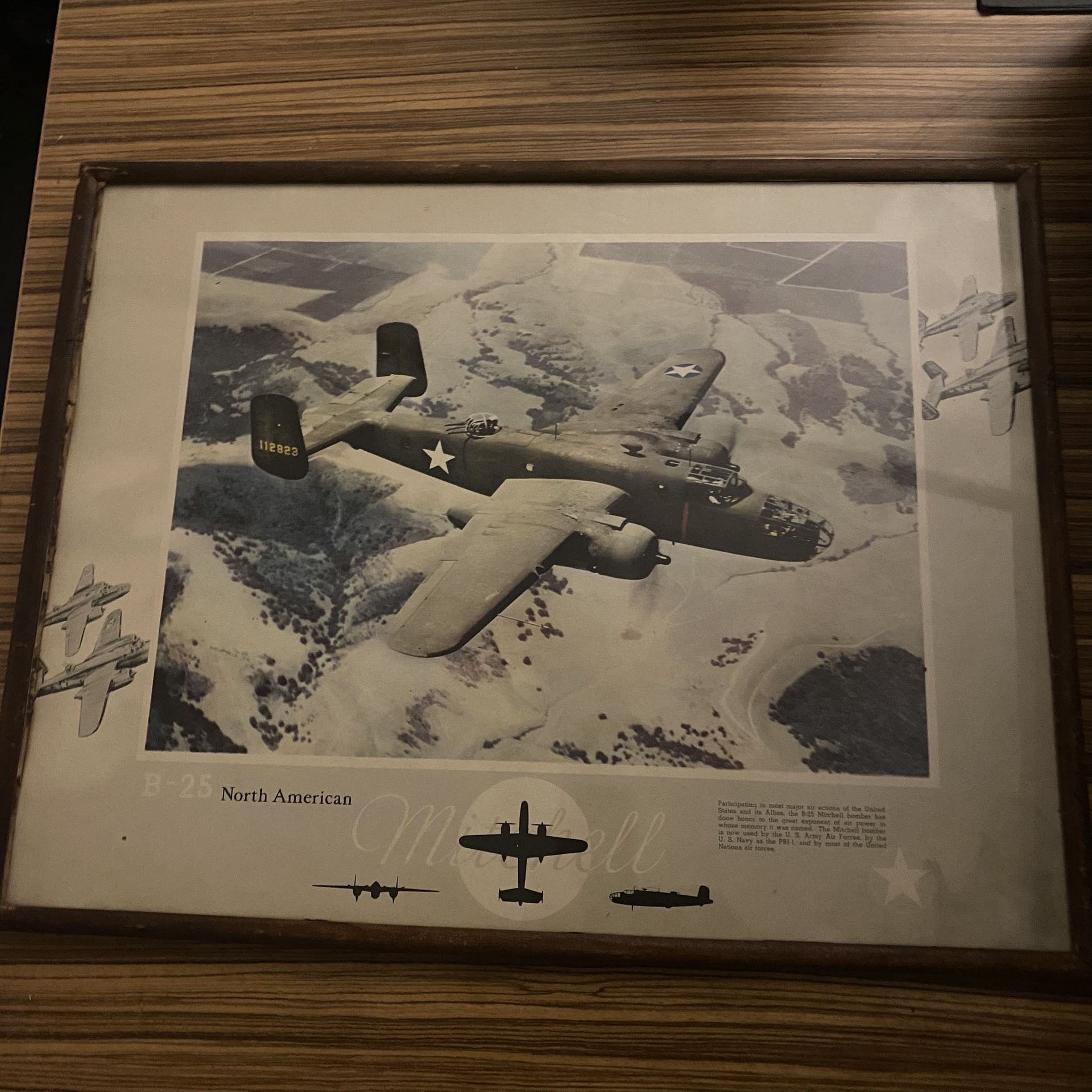 Vintage Plane Picture Frame