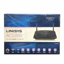 Linksys AC1200 Dual Band Smart WiFi Router EA6100 Wireless Fast Ethernet NEW Sealed 