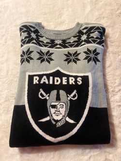 Raiders Christmas wool knit sweater