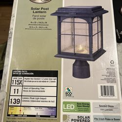Outdoor Solar Post Lantern Light