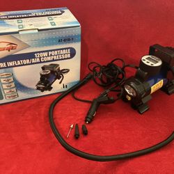 epauto 12V DC Portable Air Compressor Pump Digital Tire Inflator 120W 