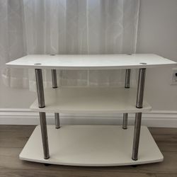 White wooden tv stand or decor