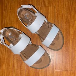 White Sandals With Strap