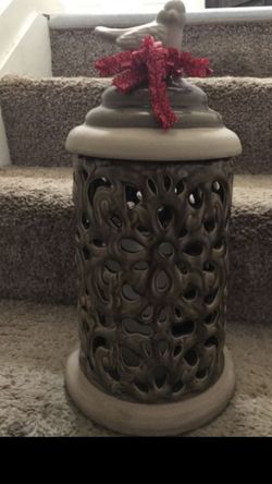 Brown ceramic decor