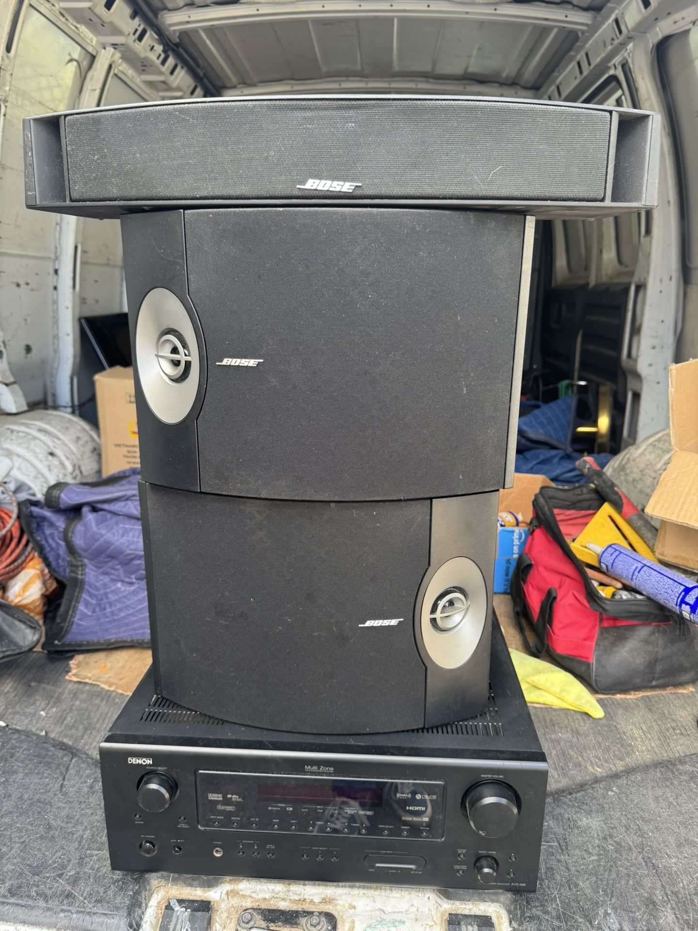 Bose 301 Speaker + Center + DENON Receiver 
