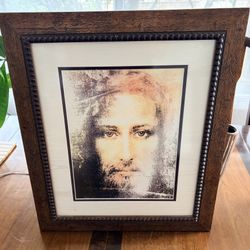 Real Face of Jesus Shroud of Turin Picture Christ Portrait Print Wall Art
