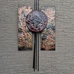 Glass Art Pendulum Clock