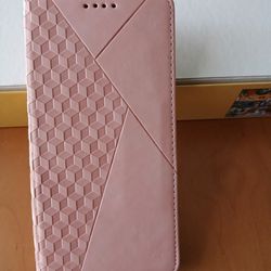 Samsung Galaxy A12  Pink Leather Case 