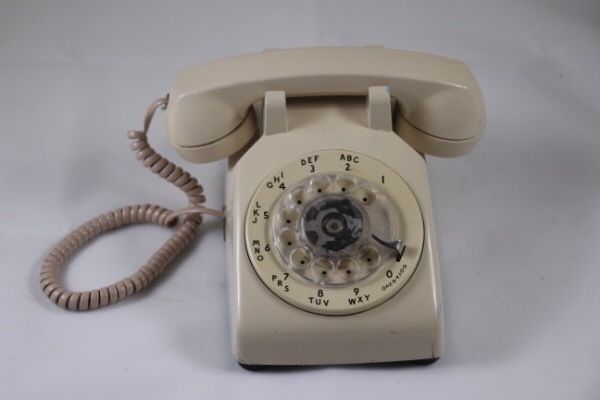 AT&T Rotary Beige Desk Phone