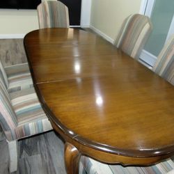 Wood Kitchen Table And 6 Chairs