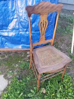 Antique Cane Seat Chair
