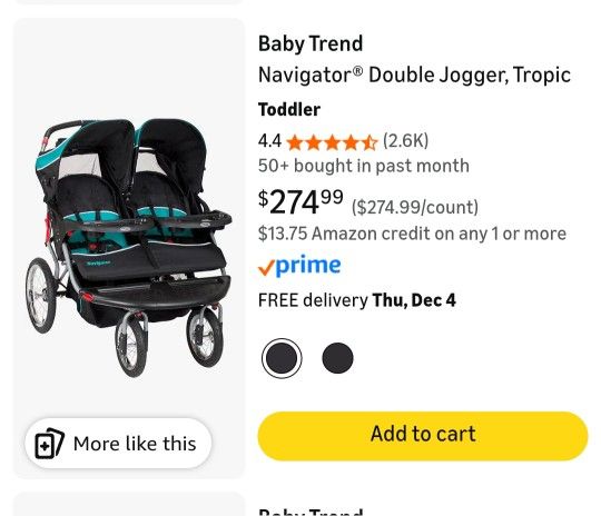 Baby Trend Navigator Double Jogger