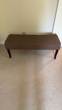 Bench brown in color