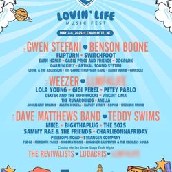 2 Tickets To The Lovin Life Music Fest - Day 3