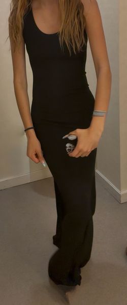 Balenciaga Stretch-Jersey, Draped, Evening wear, Black Long Dress size 34